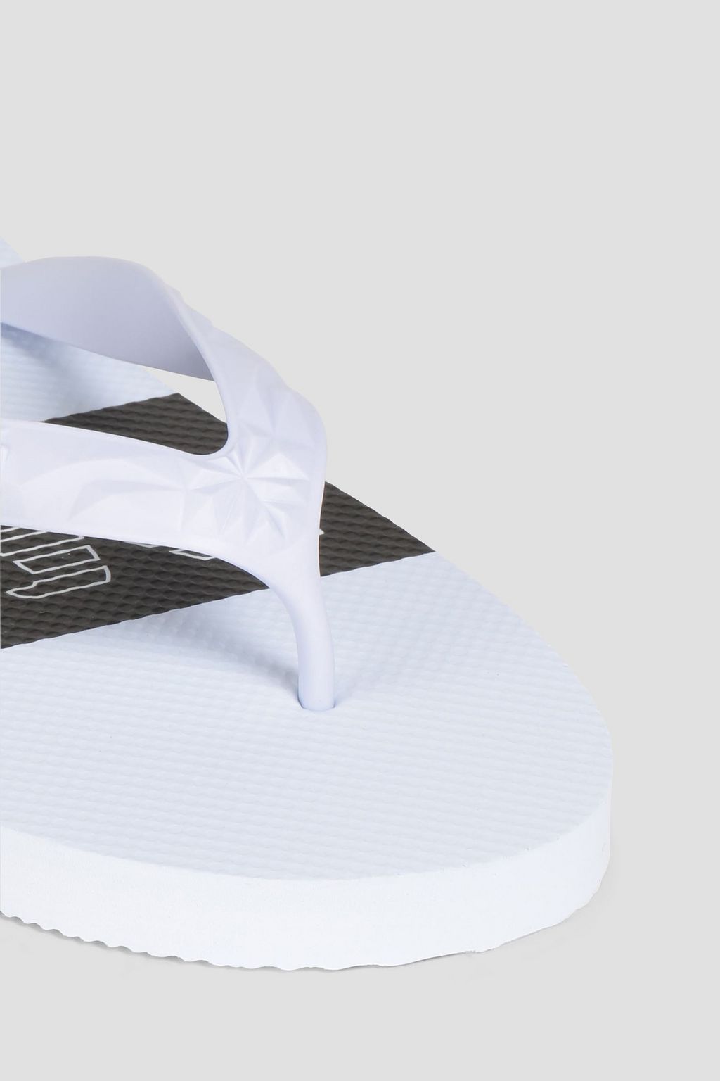 EMPORIO ARMANI Printed rubber flip flops