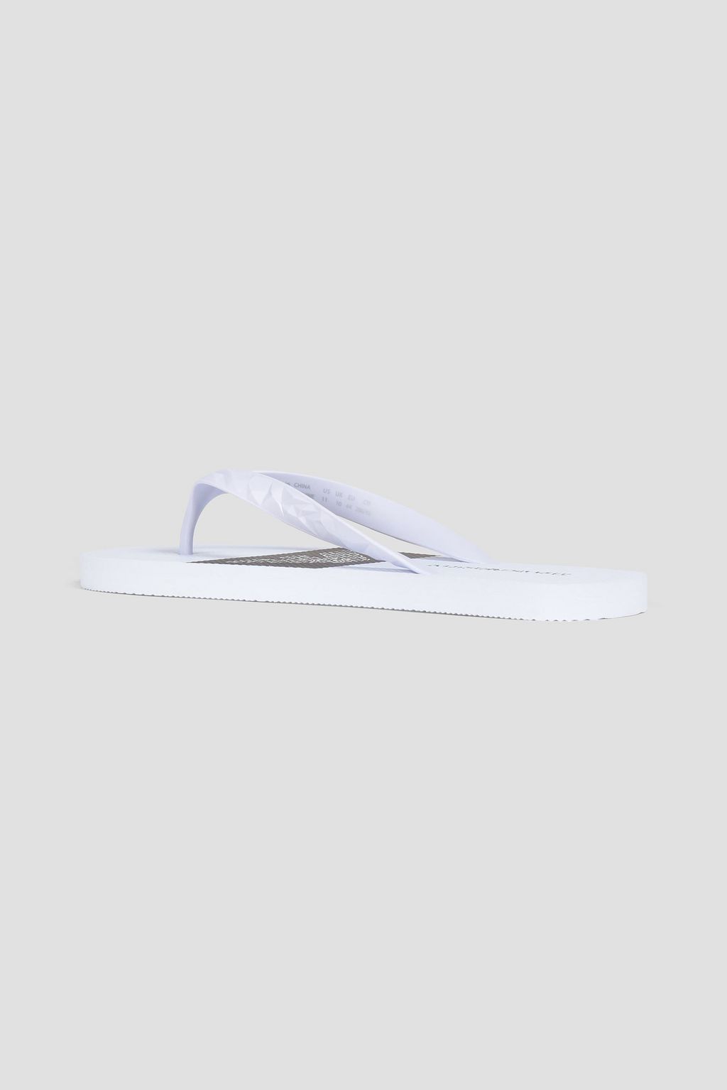 EMPORIO ARMANI Printed rubber flip flops