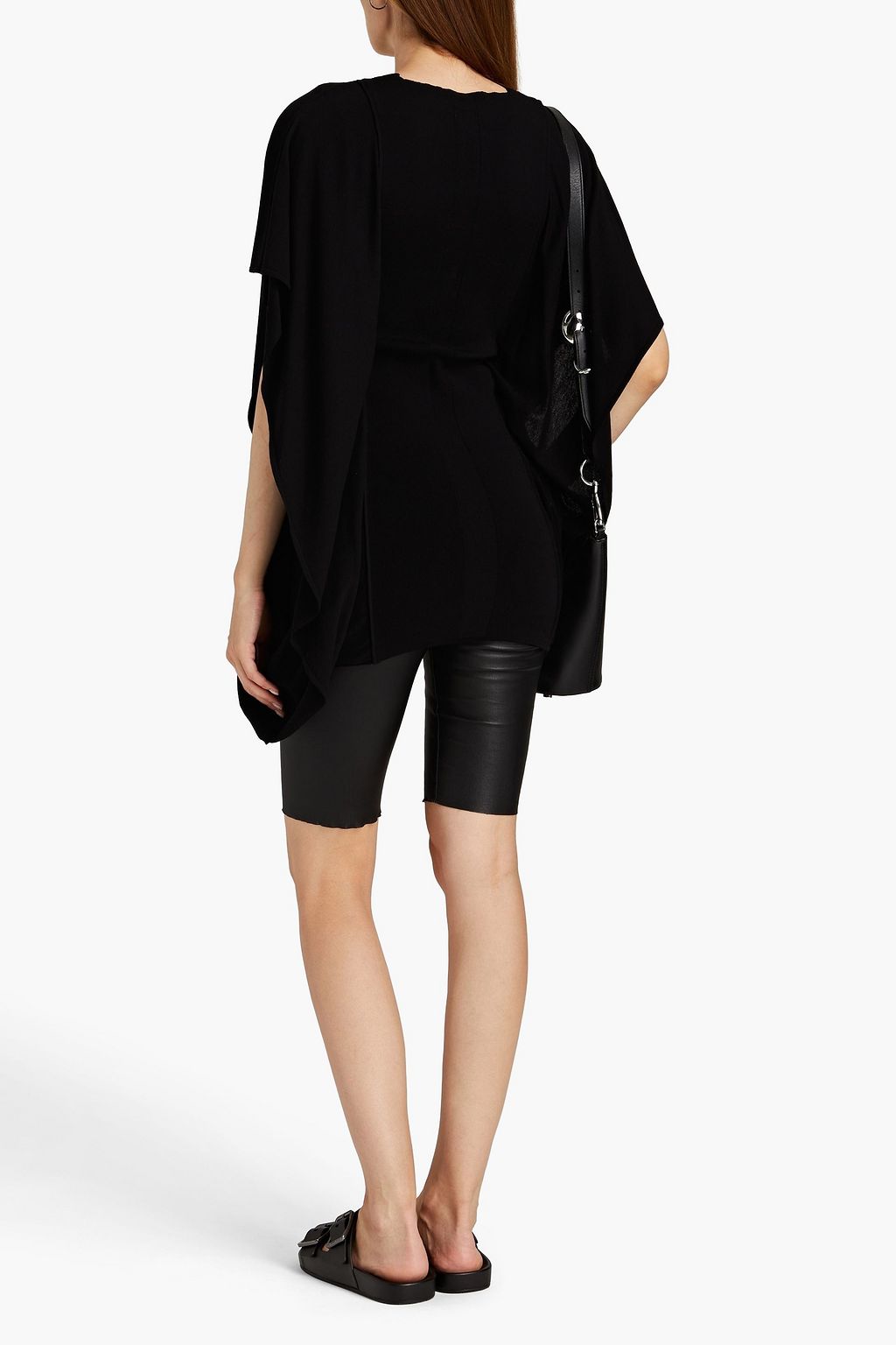 RICK OWENS Draped stretch-knit top