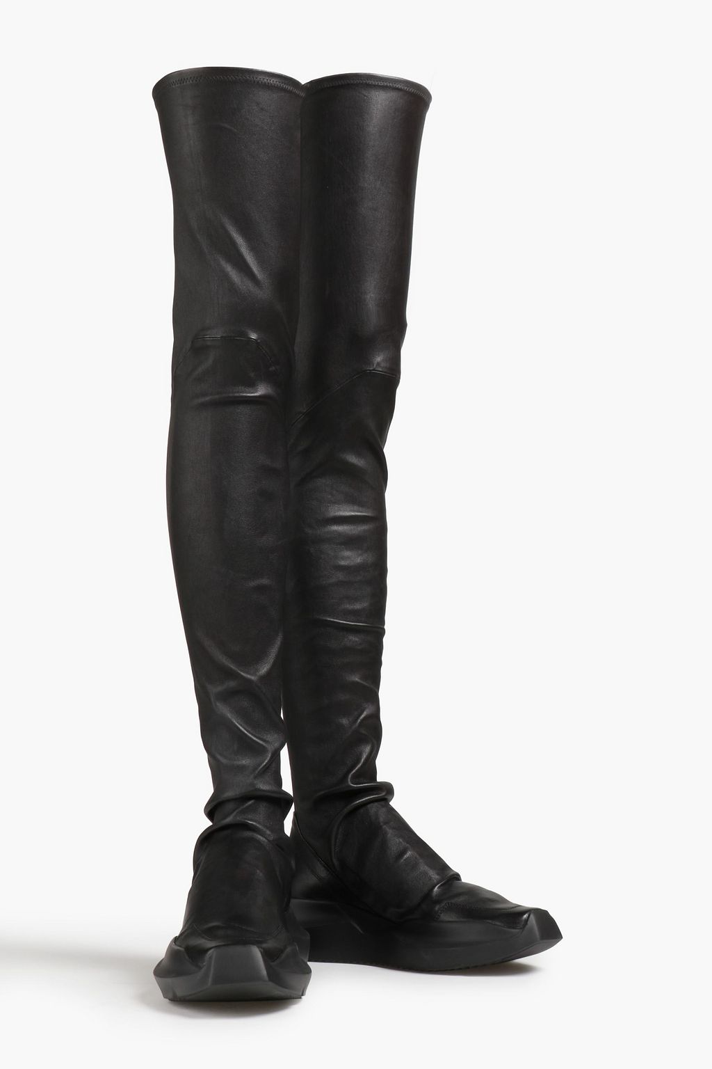 Stretchleather thigh boots Sale up to 70 off THE