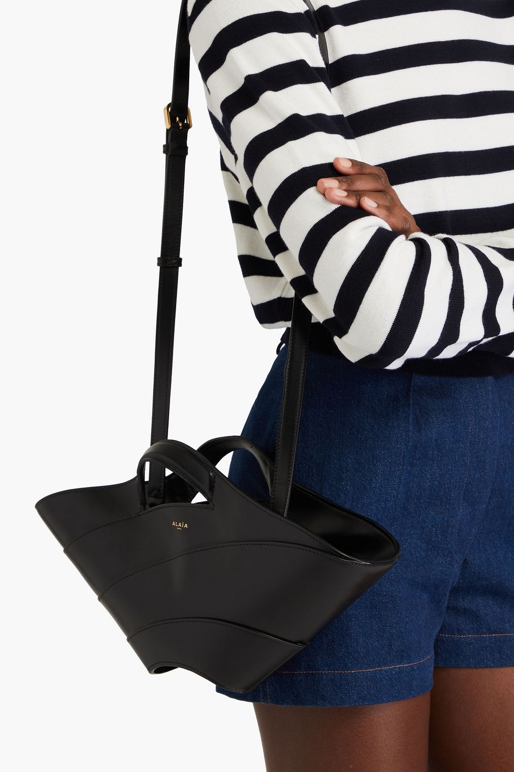 ALAÏA 카이마 가죽 토트 백