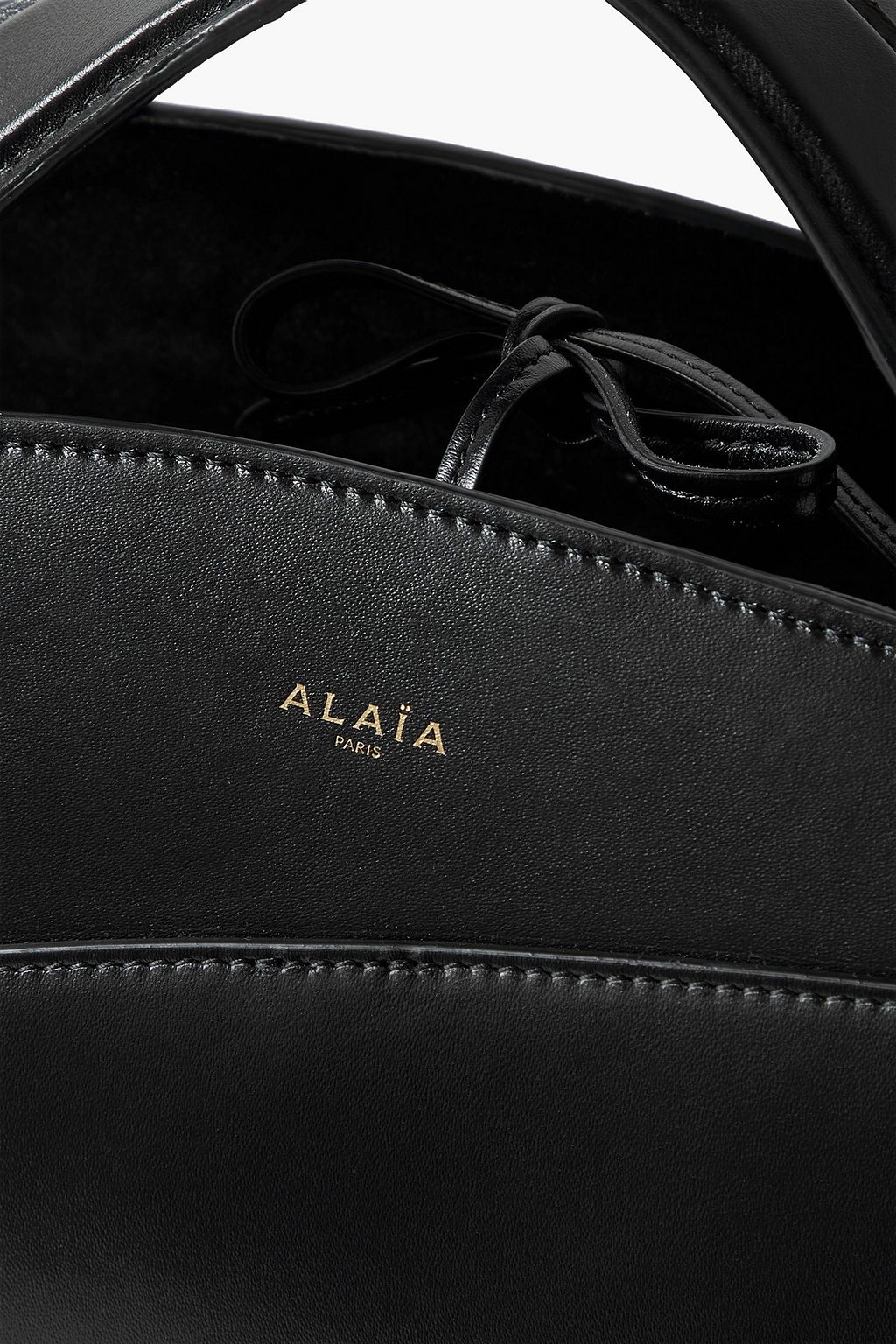 ALAÏA Khaima large paneled leather tote