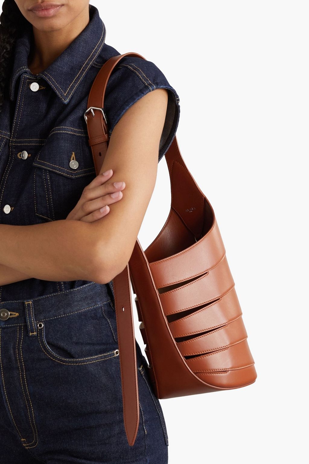 ALAÏA Babel small cutout leather shoulder bag