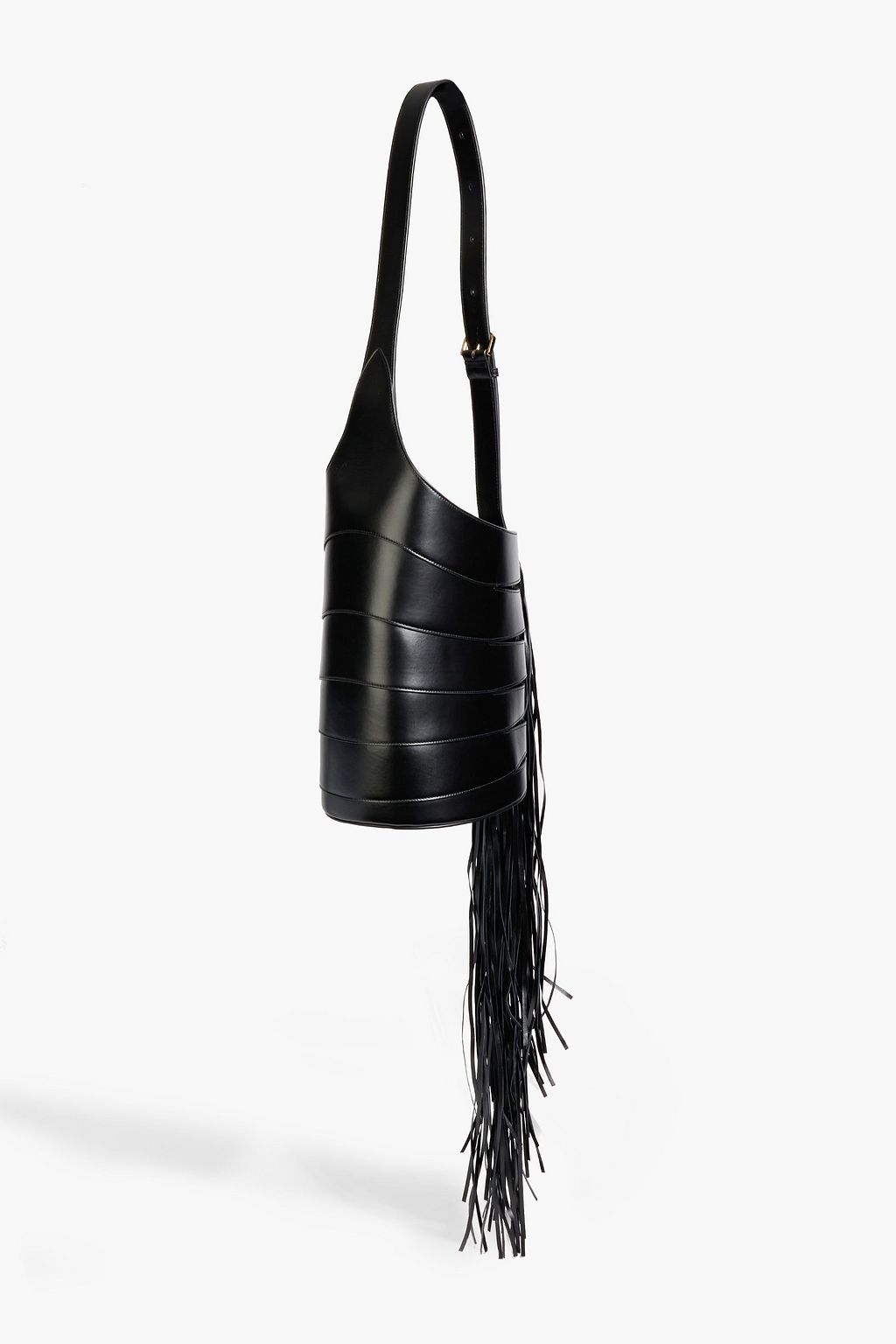 ALAÏA Babel Schultertasche aus Leder mit Fransen