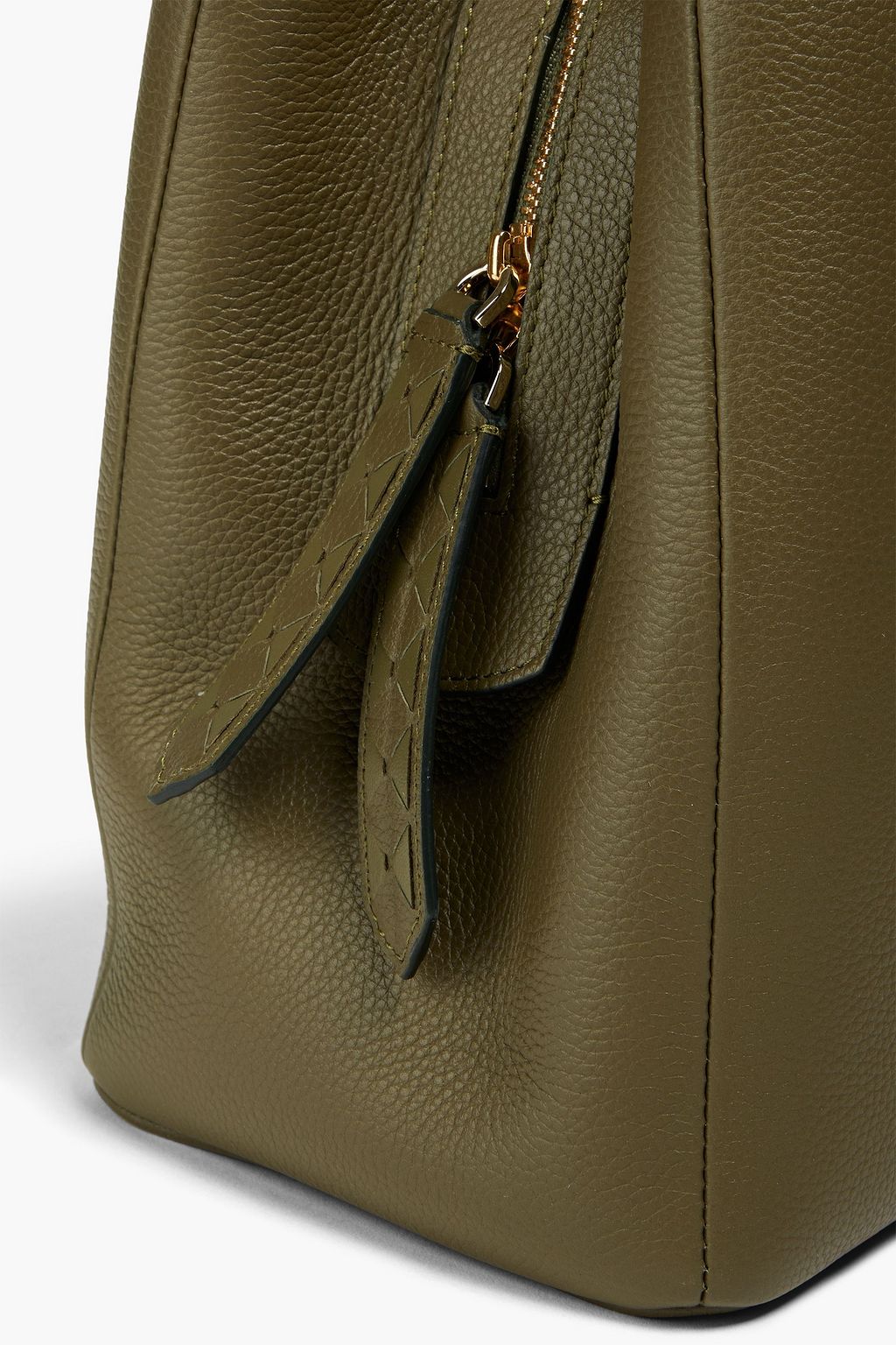 SERAPIAN Luna pebbled-leather tote