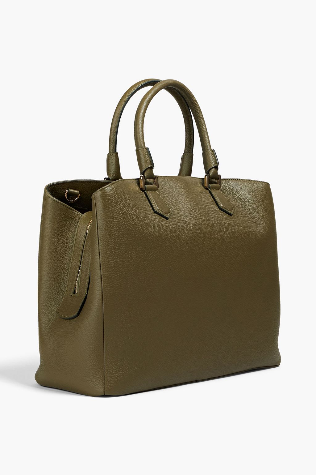SERAPIAN Luna pebbled-leather tote