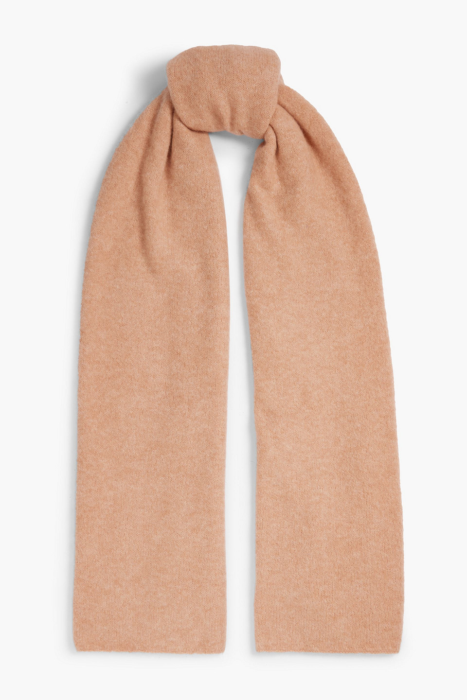 Frame Brushed Cashmere-blend Scarf In Sand