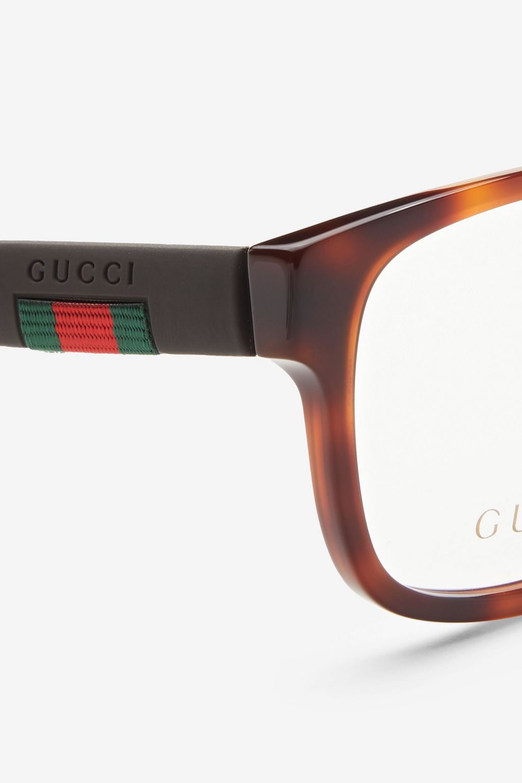 GUCCI D-frame tortoiseshell acetate optical glasses