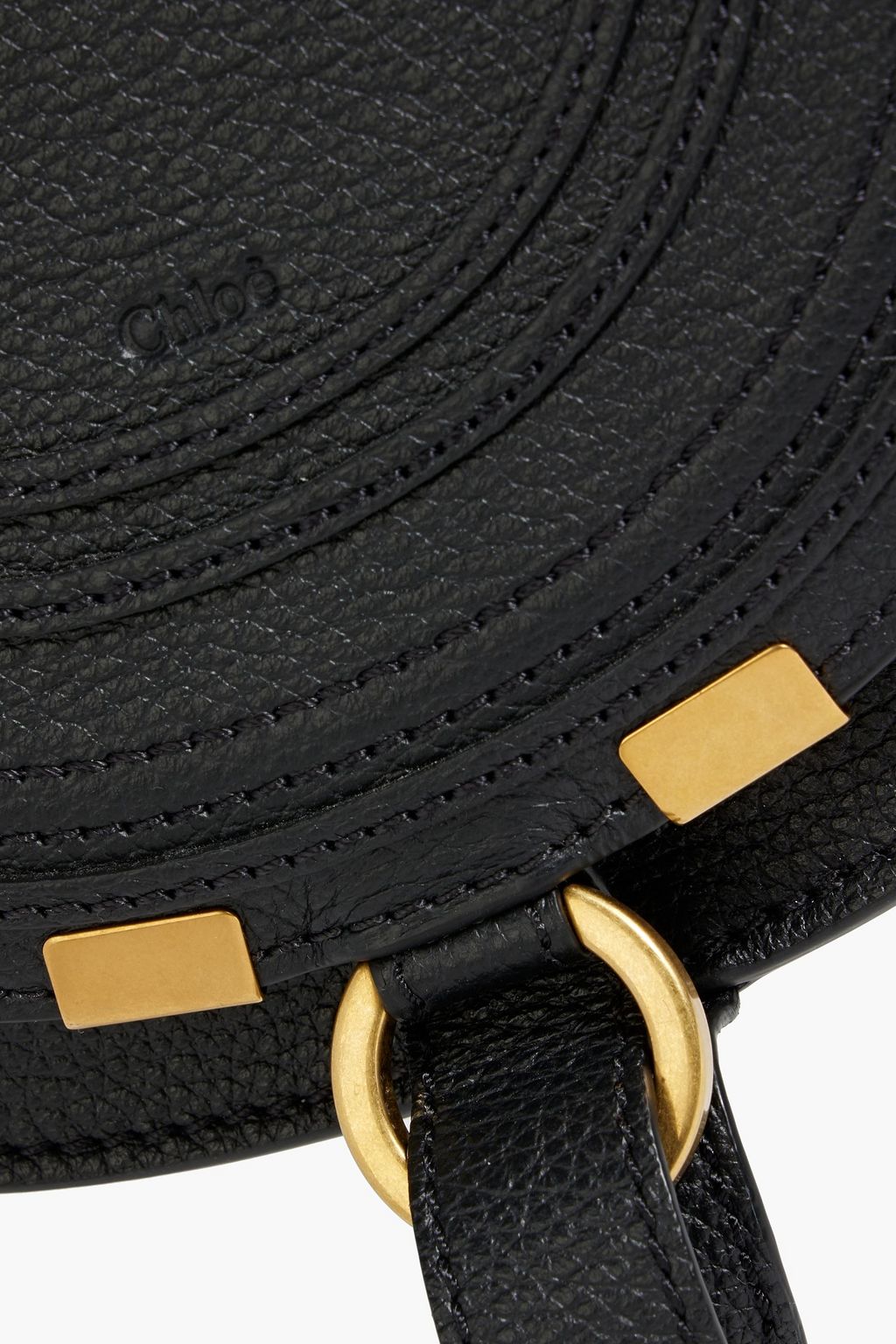 CHLOÉ Marcie pebbled-leather cross-body bag