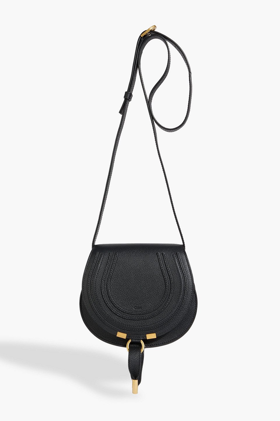 Chloé Marcie Pebbled-leather Cross-body Bag
