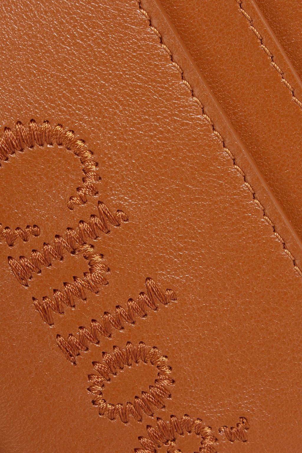 CHLOÉ Sense embroidered leather cardholder