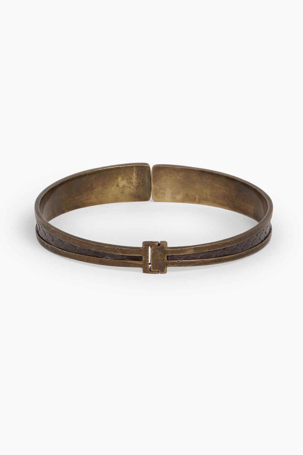 ETRO Burnished gold-tone and snake choker