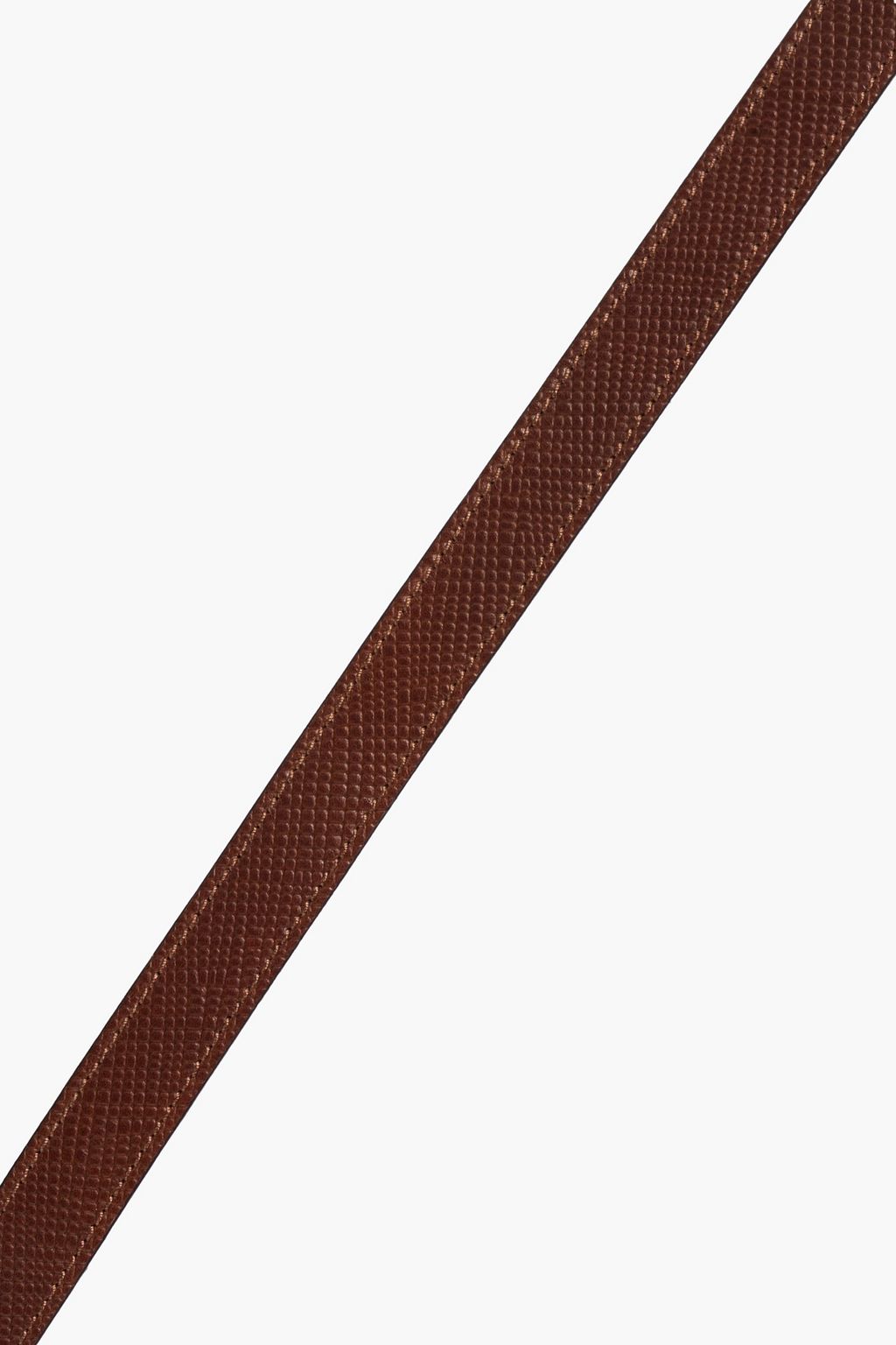 BRUNELLO CUCINELLI Bead-embellished snake-effect leather belt