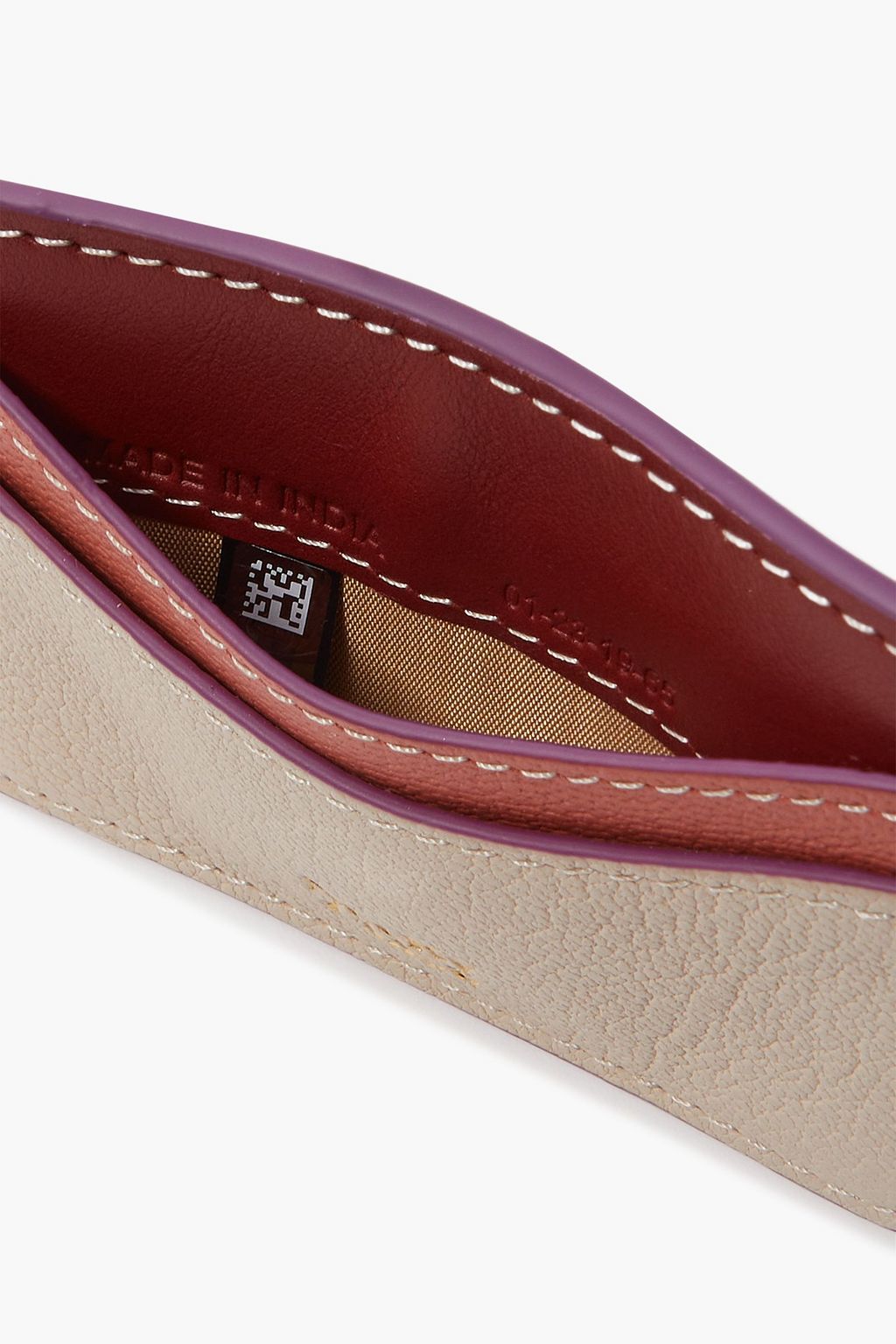 SEE BY CHLOÉ Layers pebbled-leather cardholder