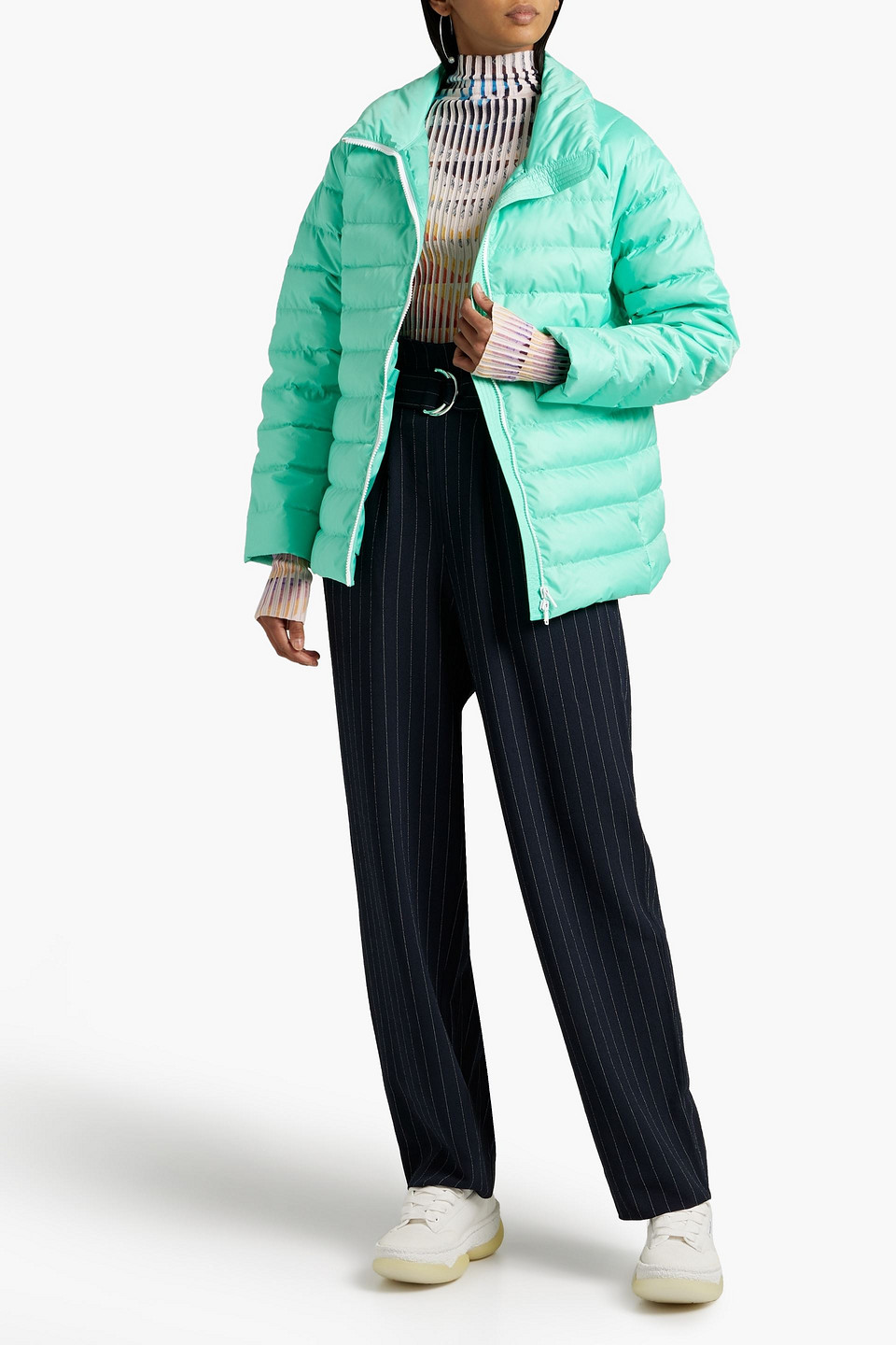 Shop Ienki Ienki Michlin Quilted Shell Down Jacket In Mint