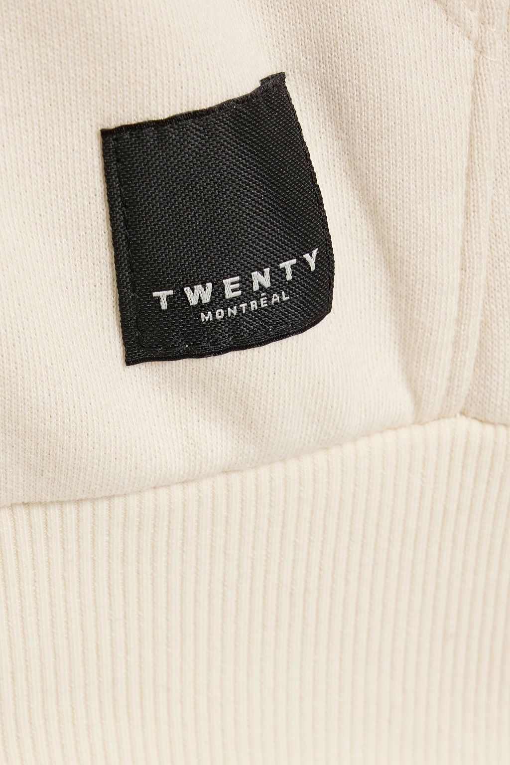 TWENTY MONTRÉAL Embroidered French terry hoodie