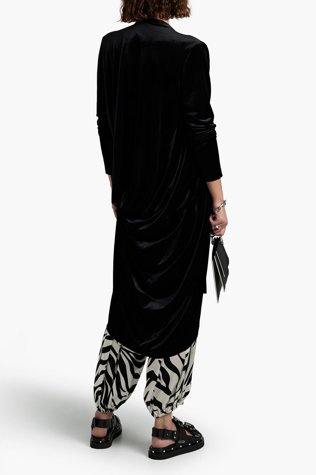 NORMA KAMALI Draped velvet jacket