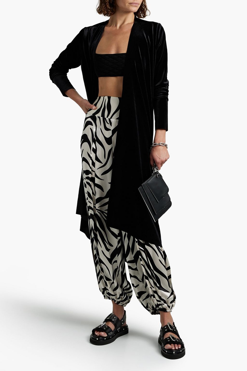 NORMA KAMALI Draped velvet jacket
