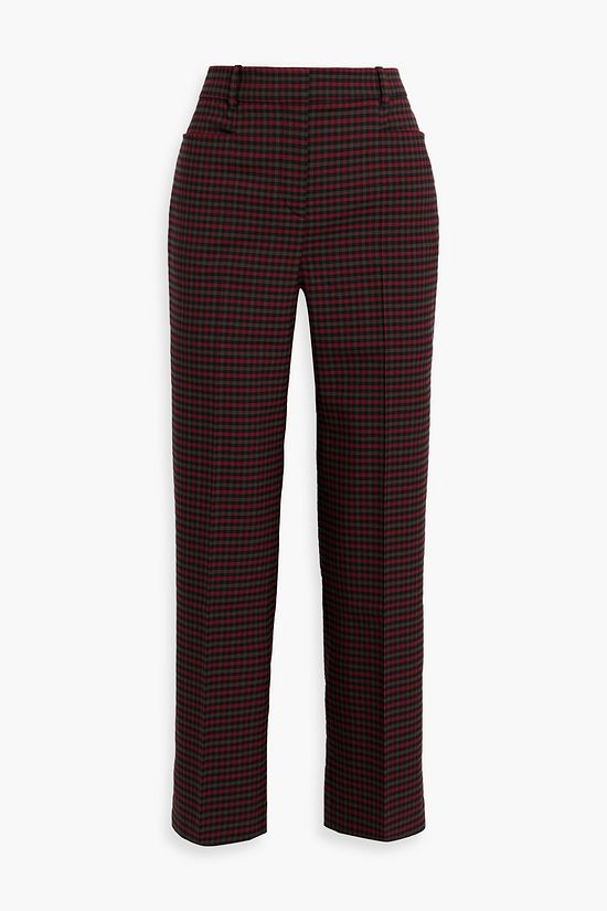 JOSEPH Sloe checked jacquard straightleg pants THE