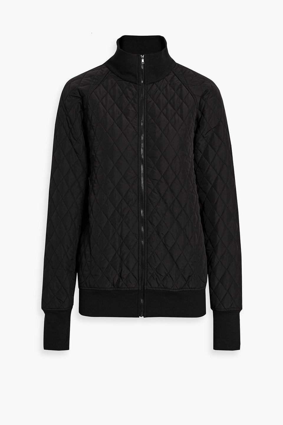 Norma Kamali Quilted Shell Bomber Jacket In Black