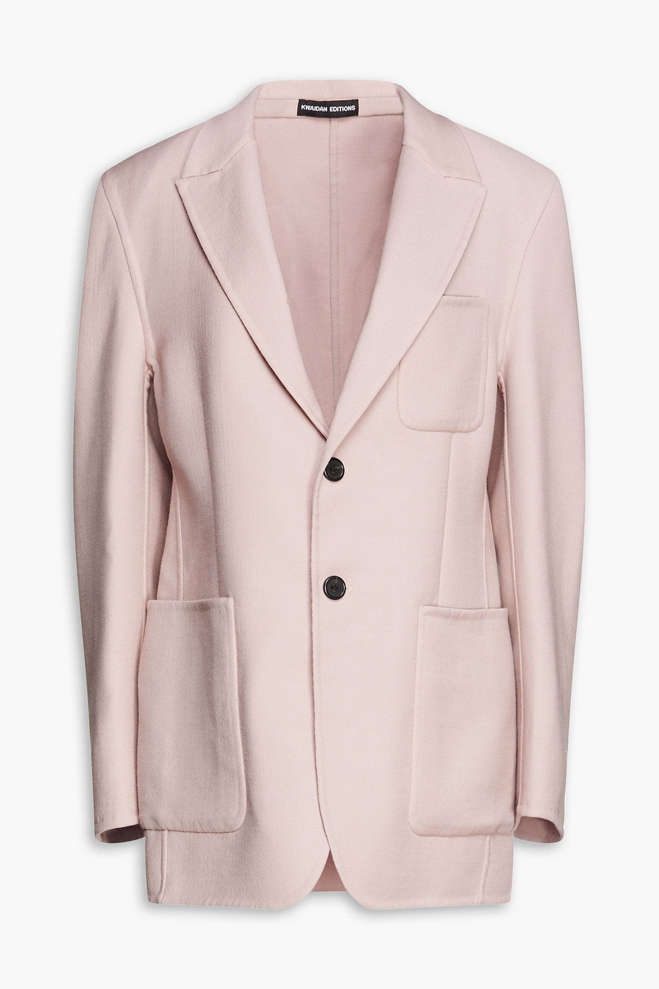 Kwaidan Editions Double Face Wool Blazer In Dusty Pink