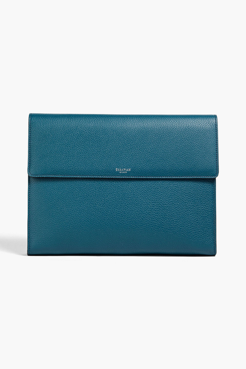 Serapian Clutch Aus Narbenleder