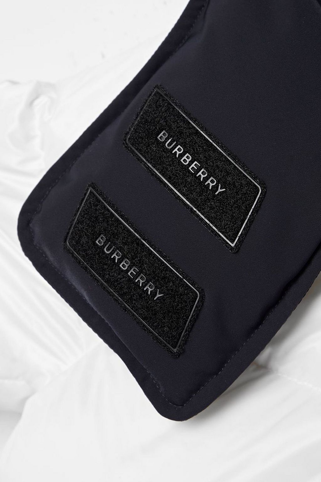 BURBERRY Cropped hooded quilted shell down coat