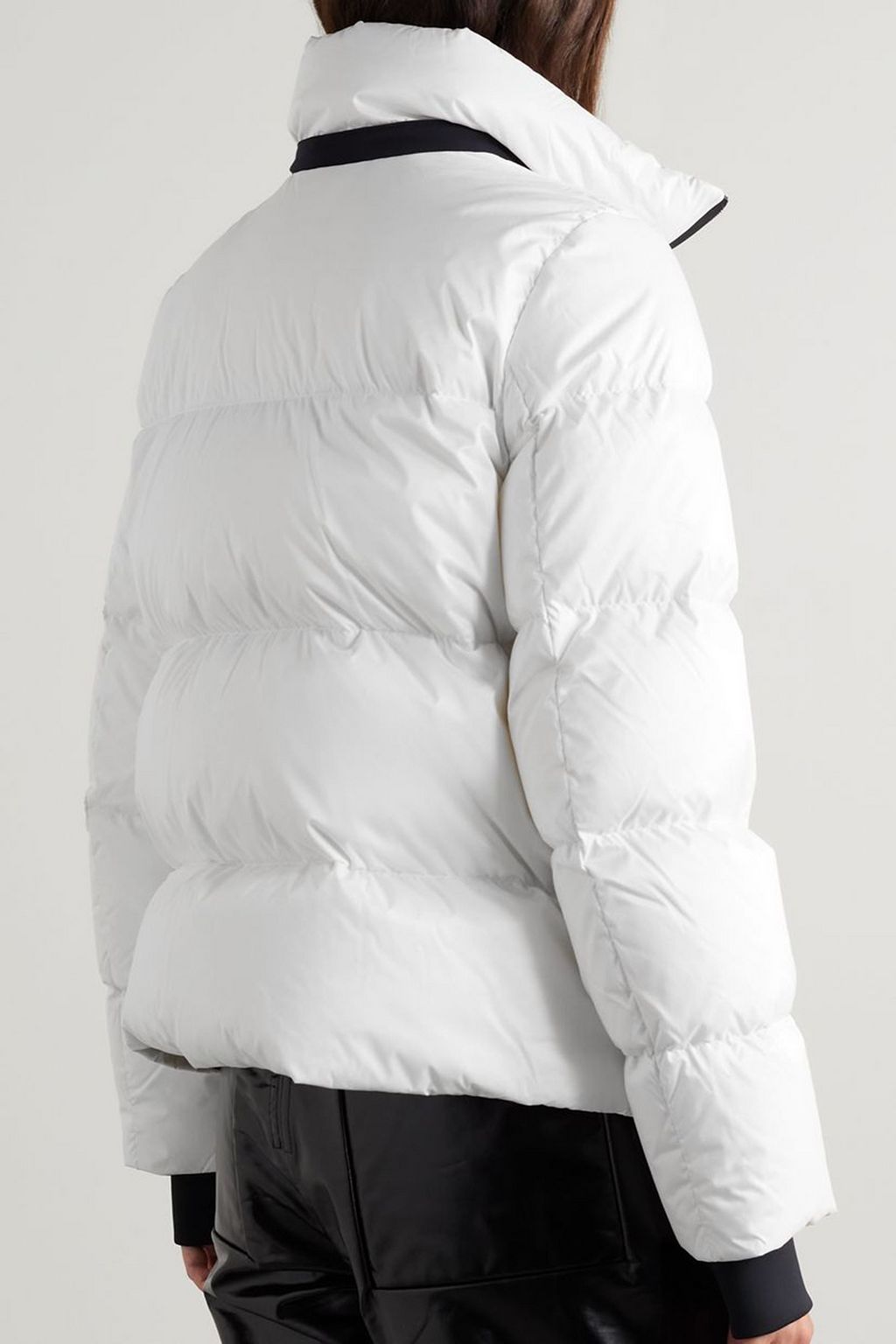 BURBERRY Cropped hooded quilted shell down coat