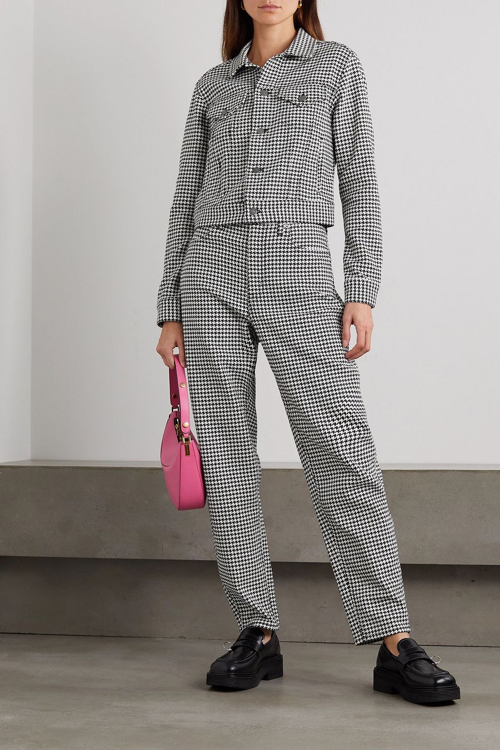 POLO RALPH LAUREN Houndstooth cotton-blend jacket