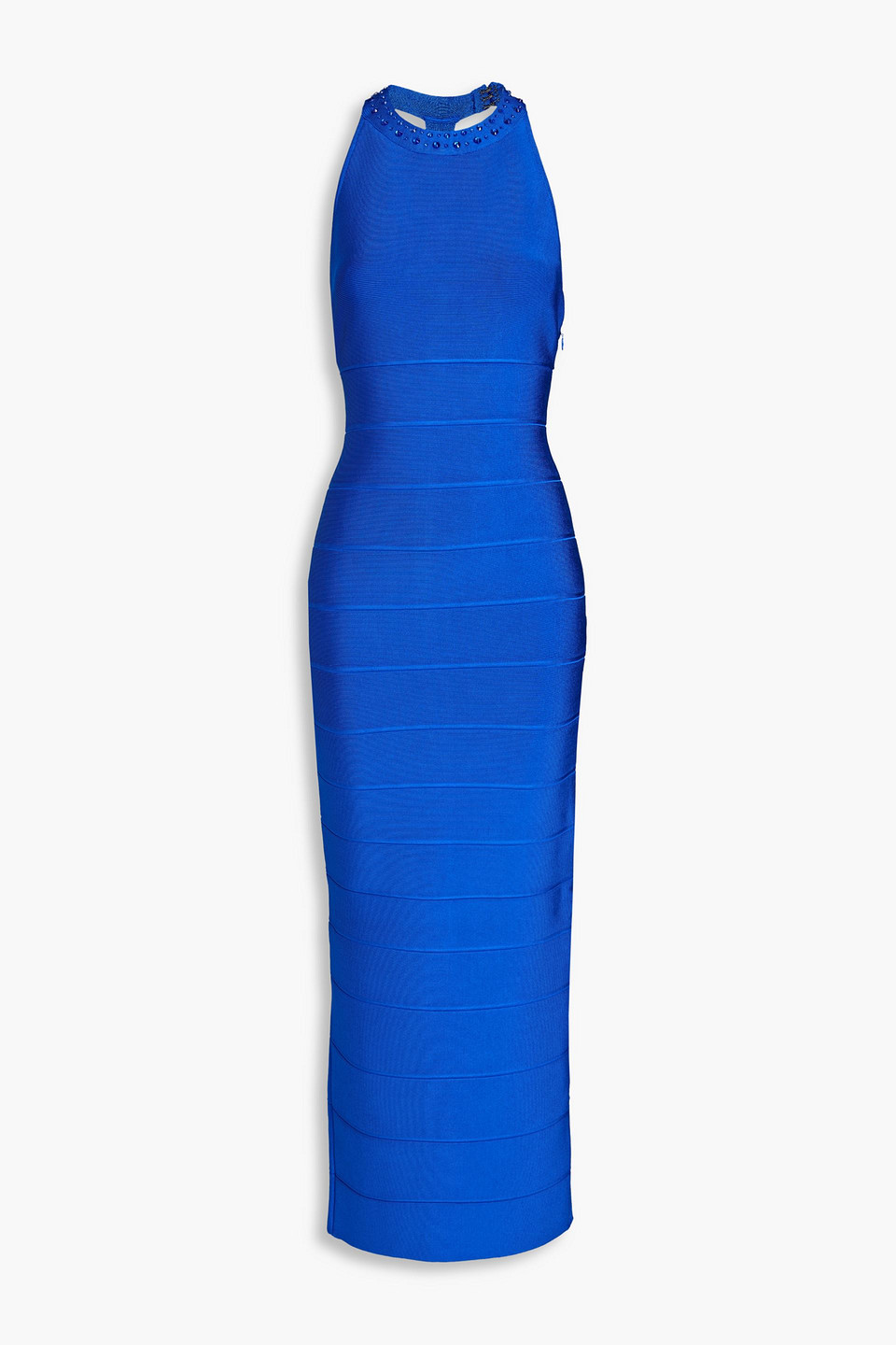 Hervé Léger Crystal-embellished bandage maxi dress