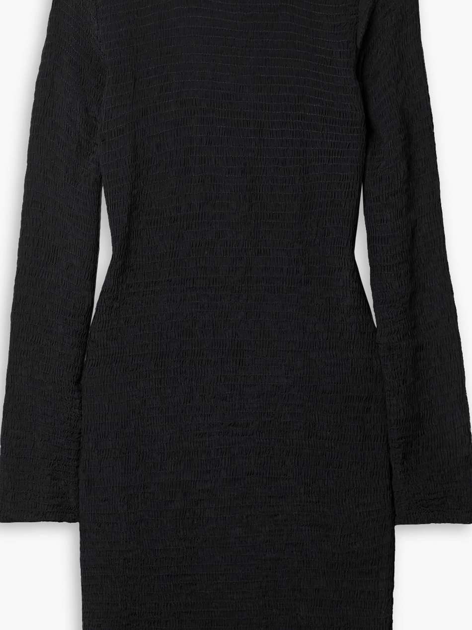 suenos smocked ruffled voile mini dress