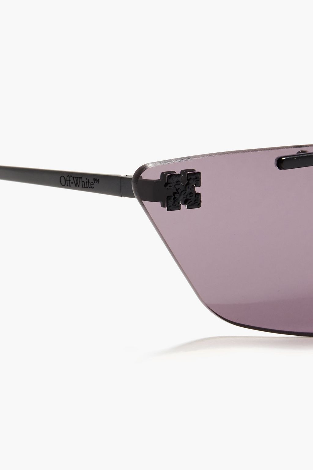 OFF-WHITE™ Cat-eye coated rimless sunglasses