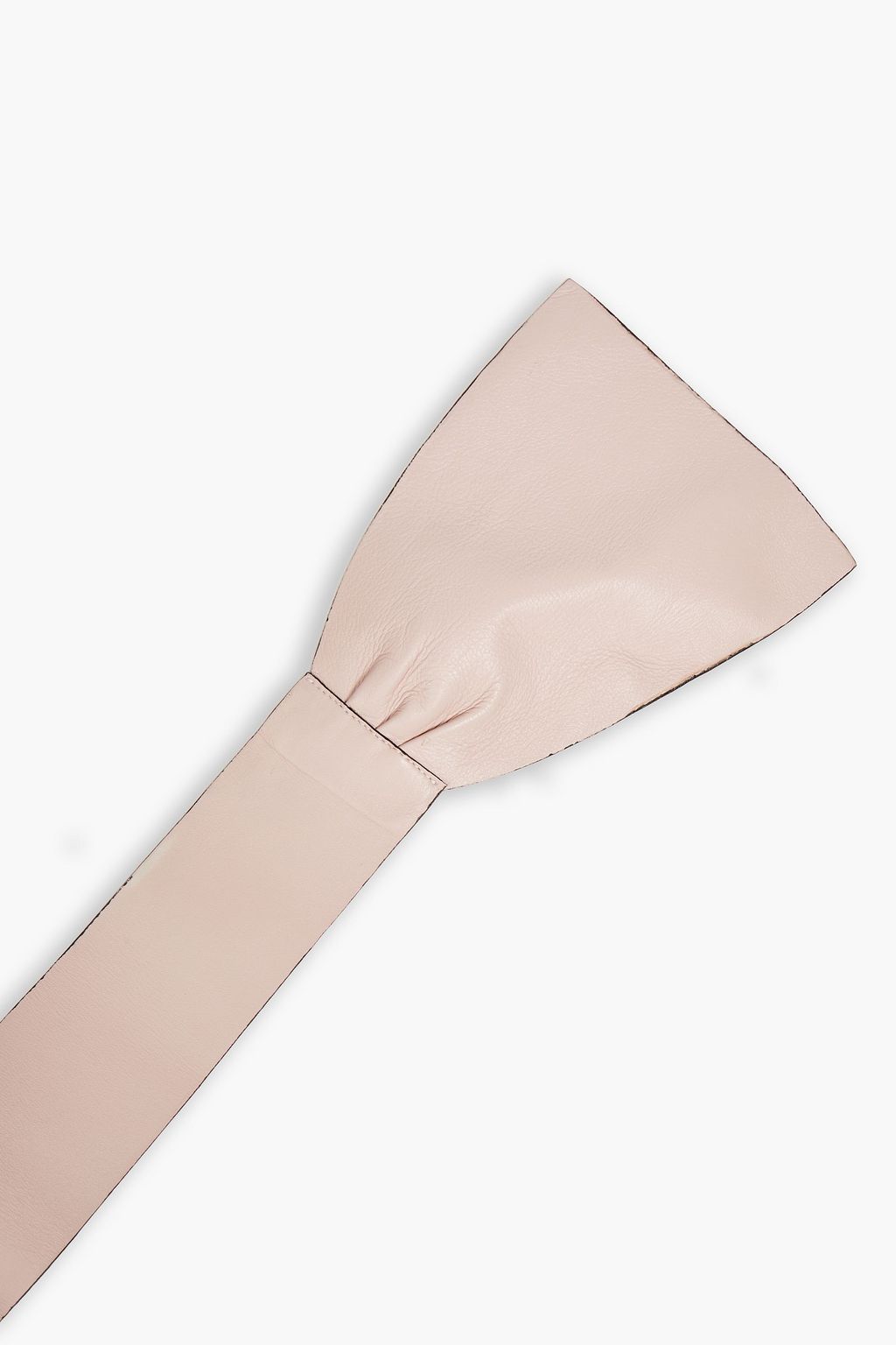 RED(V) Ruffled leather belt