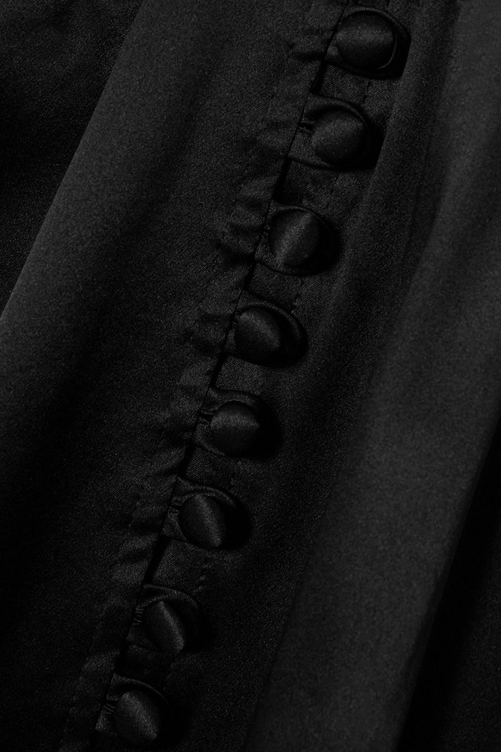 ENVELOPE1976 Campania button-detailed silk maxi dress