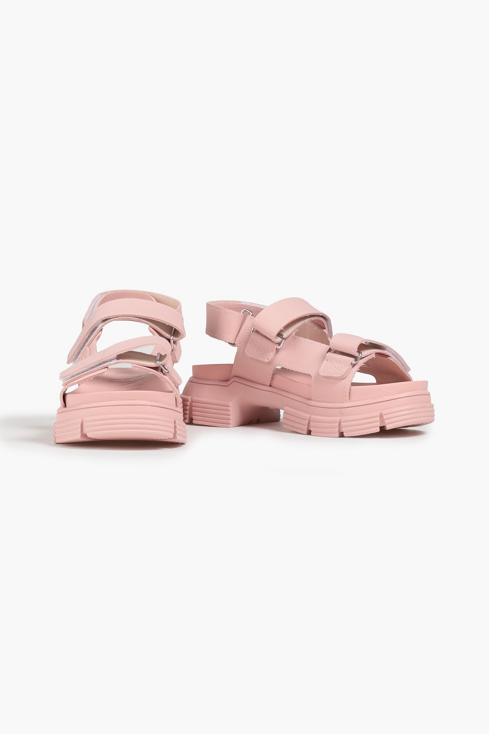 Ganni Rubber Sandals In Pink