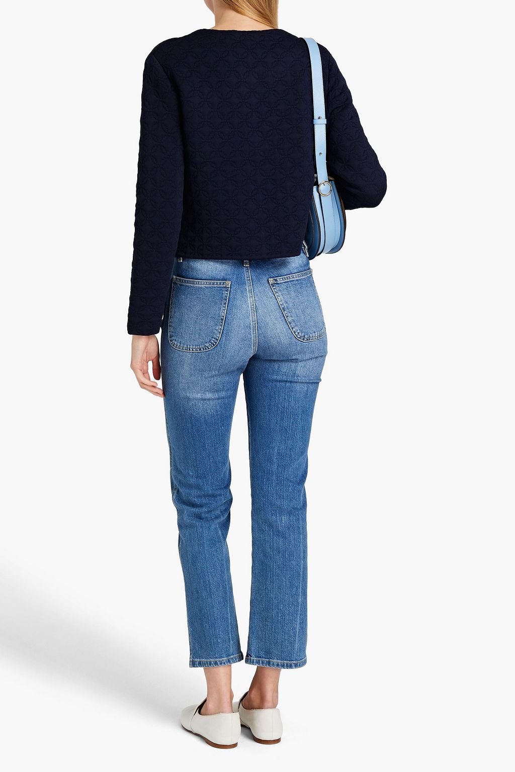 MAJE Embroidered woven jacket
