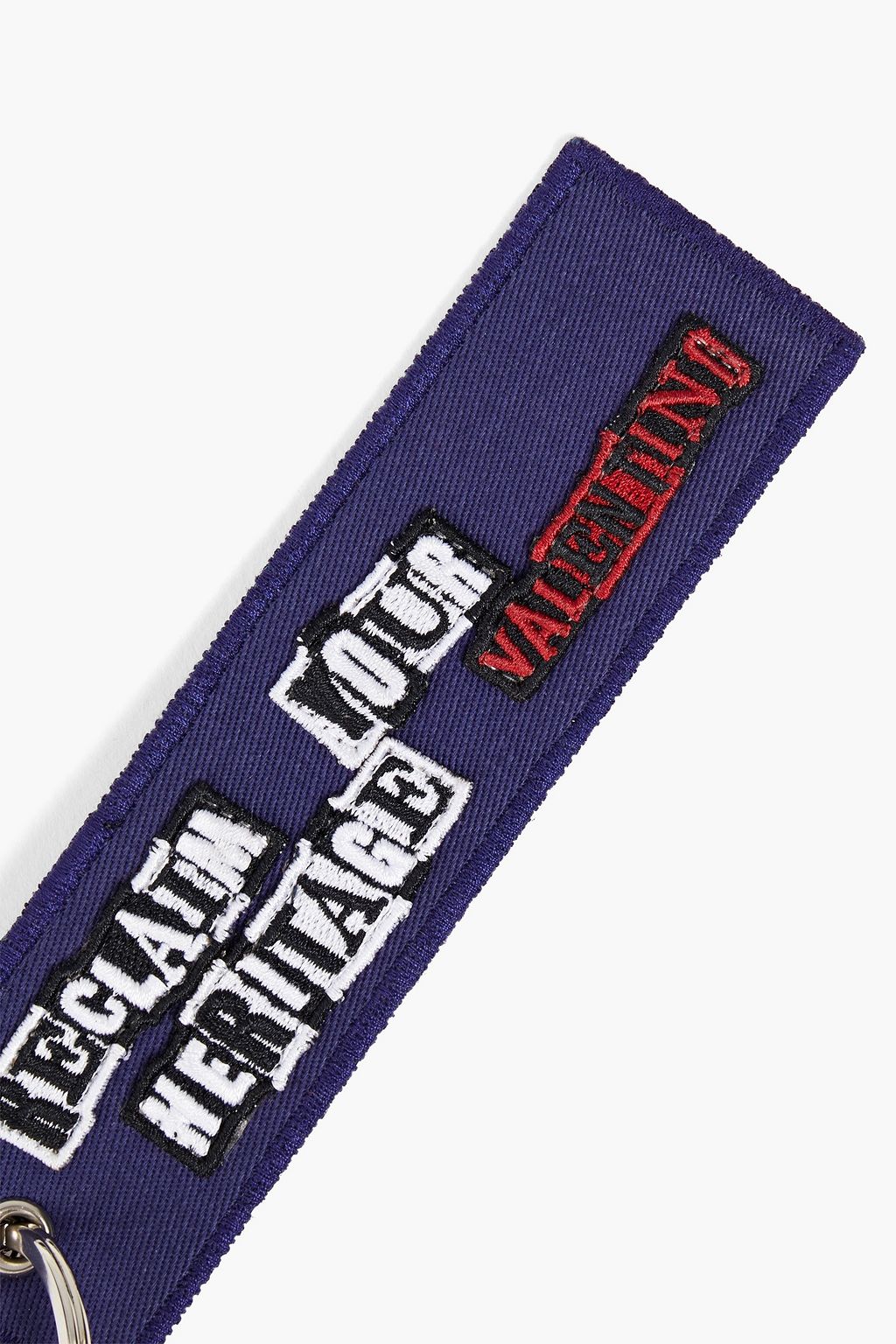 VALENTINO GARAVANI Appliquéd twill keychain