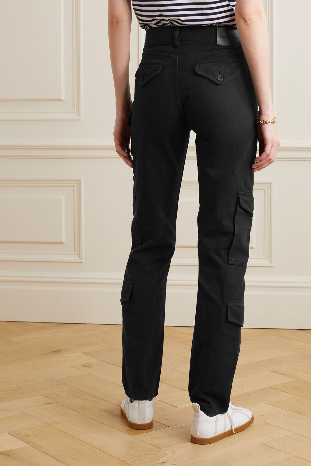 RALPH LAUREN COLLECTION Dominik denim slim-leg cargo pants