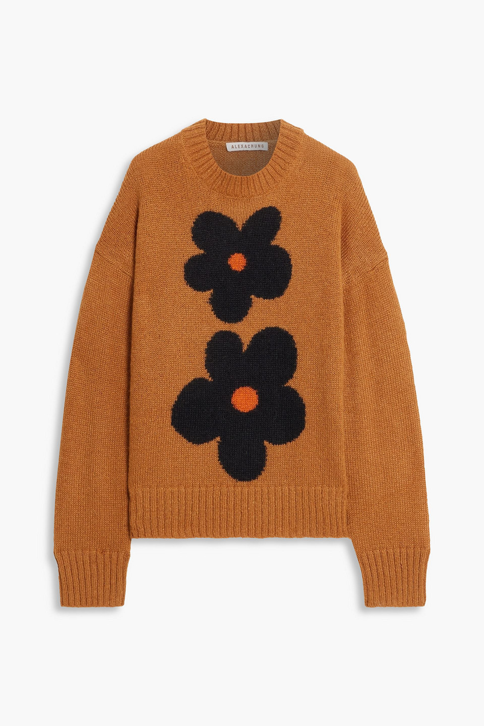 Alexa Chung Intarsia-knit Sweater In Tan | ModeSens