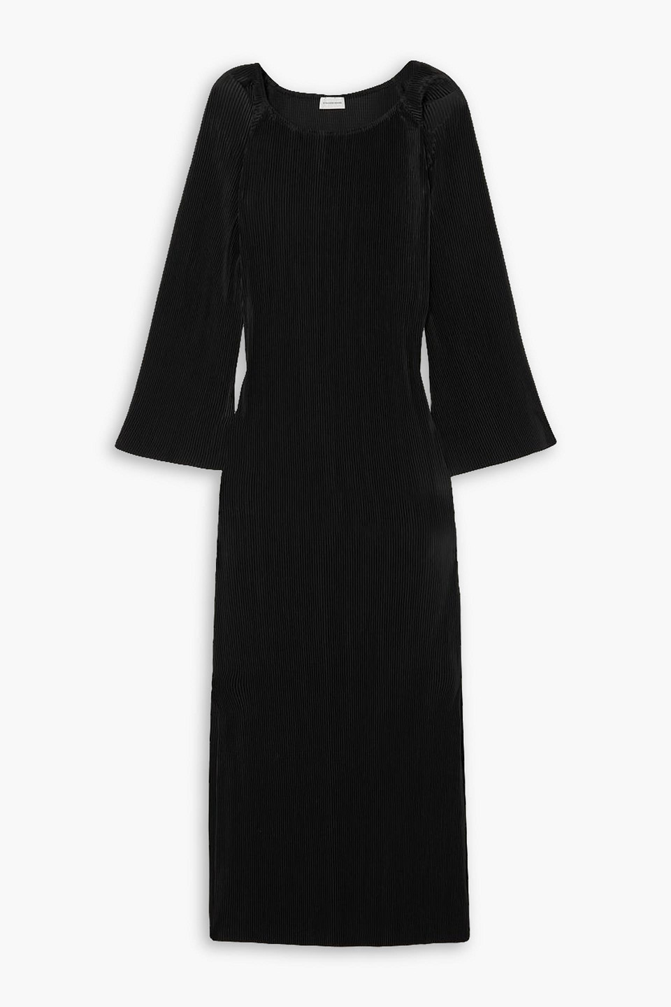 Viella plissé-crepe maxi dress
