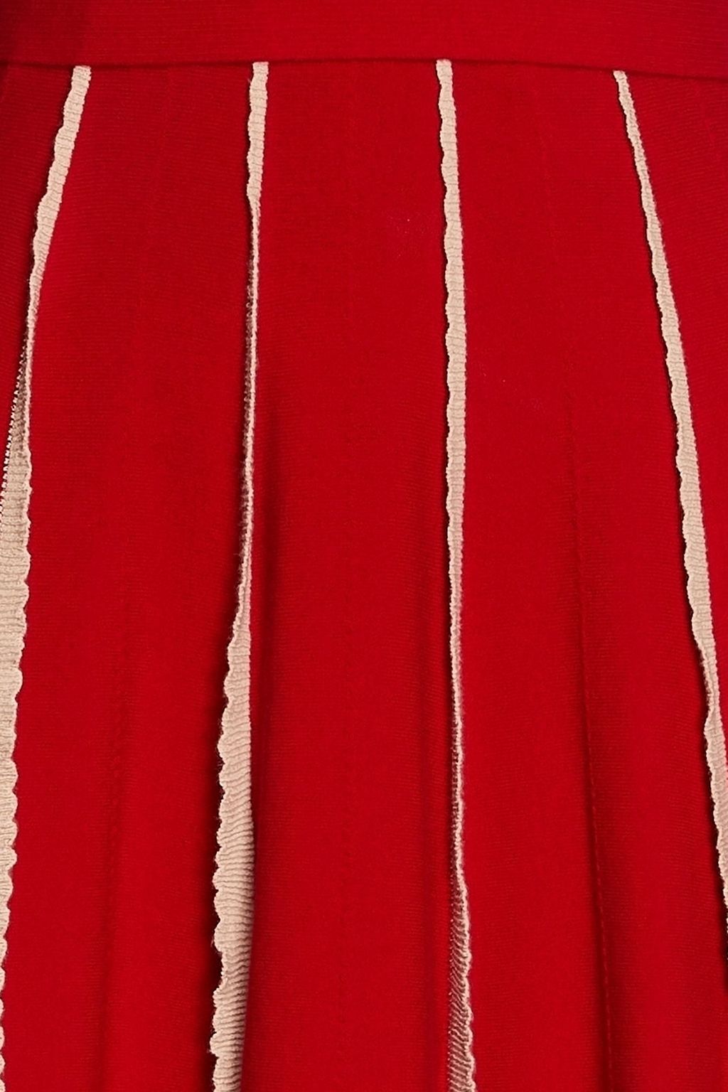 REDVALENTINO ストレッチニット ミニワンピース スカラップ