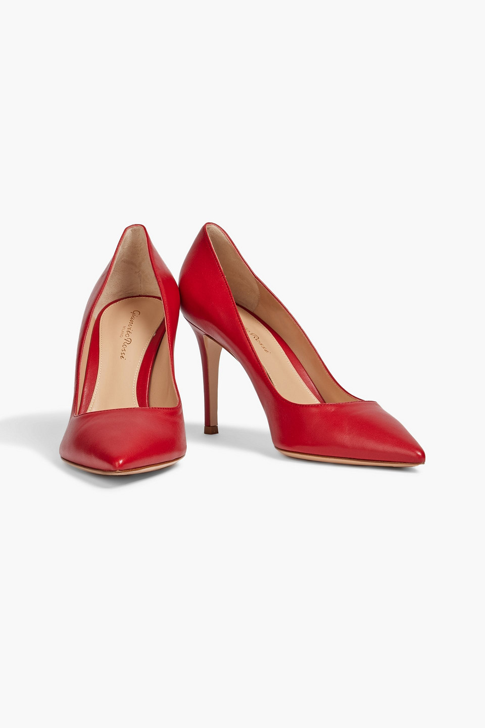 Gianvito Rossi Leather Pumps In Red