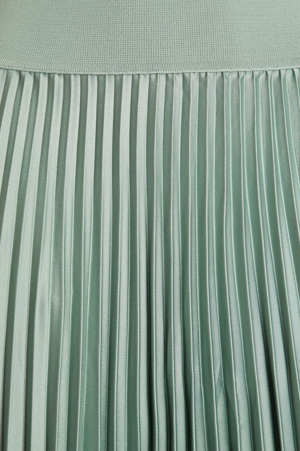 JOSEPH Ade pleated satin-crepe maxi skirt