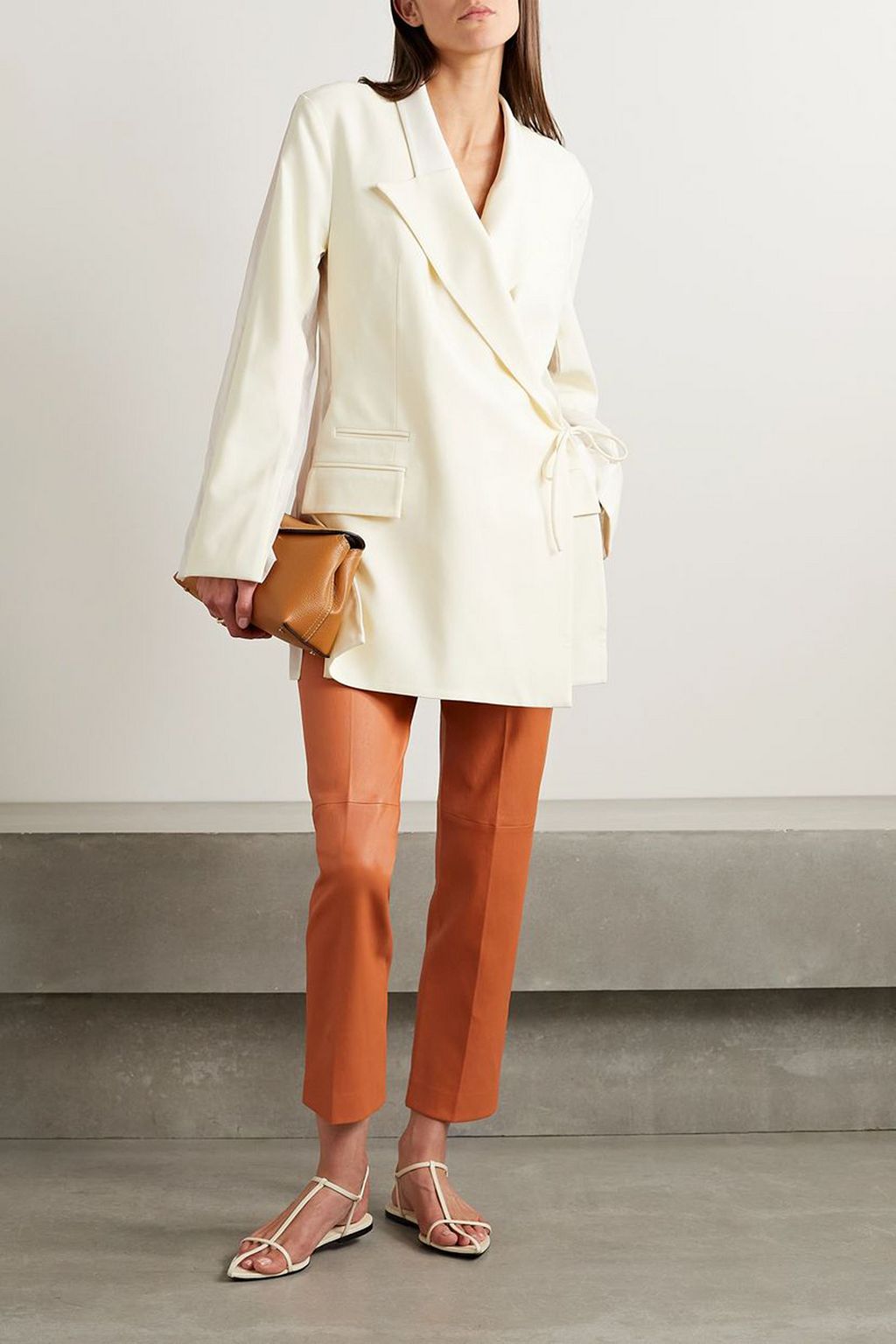 JOSEPH Coleman leather skinny pants