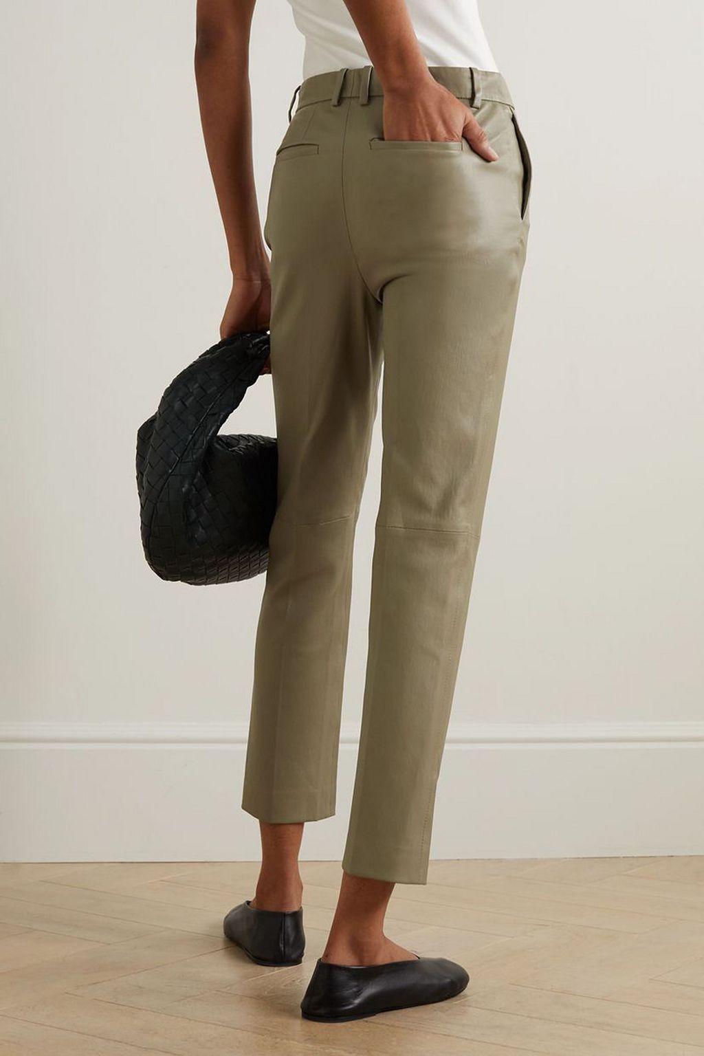 JOSEPH Coleman leather skinny pants