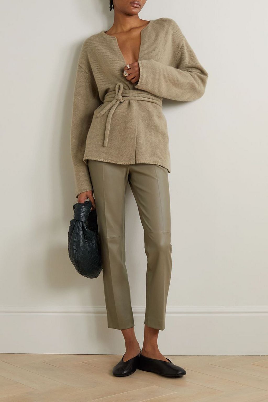 JOSEPH Coleman leather skinny pants
