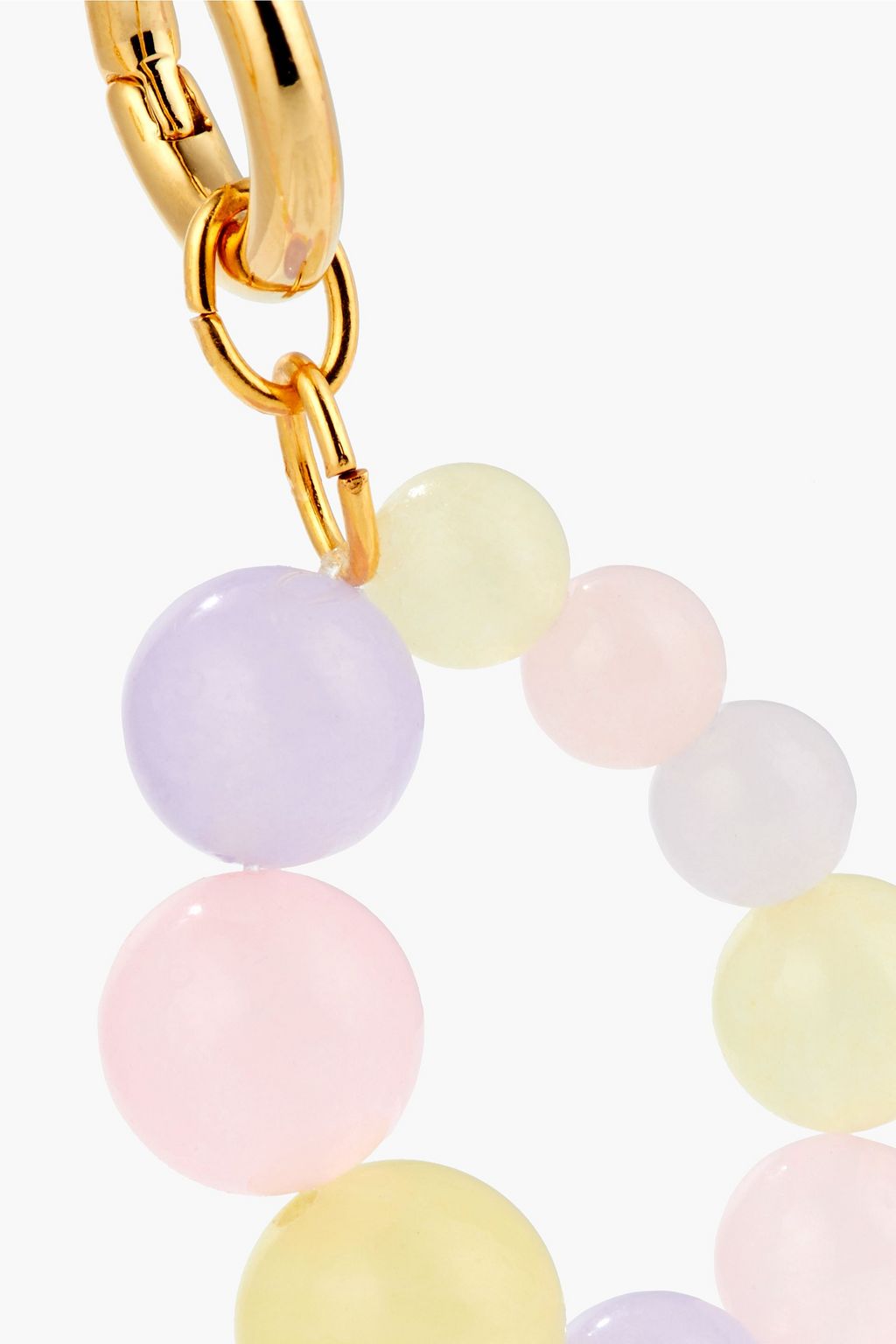 ​ANITA BERISHA Pastel Dreams set of three gold-plated, freshwater pearl and jade earrings