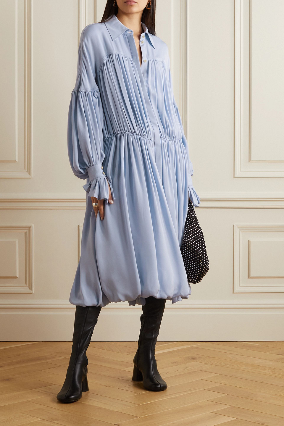 khaite blue dress Khaite