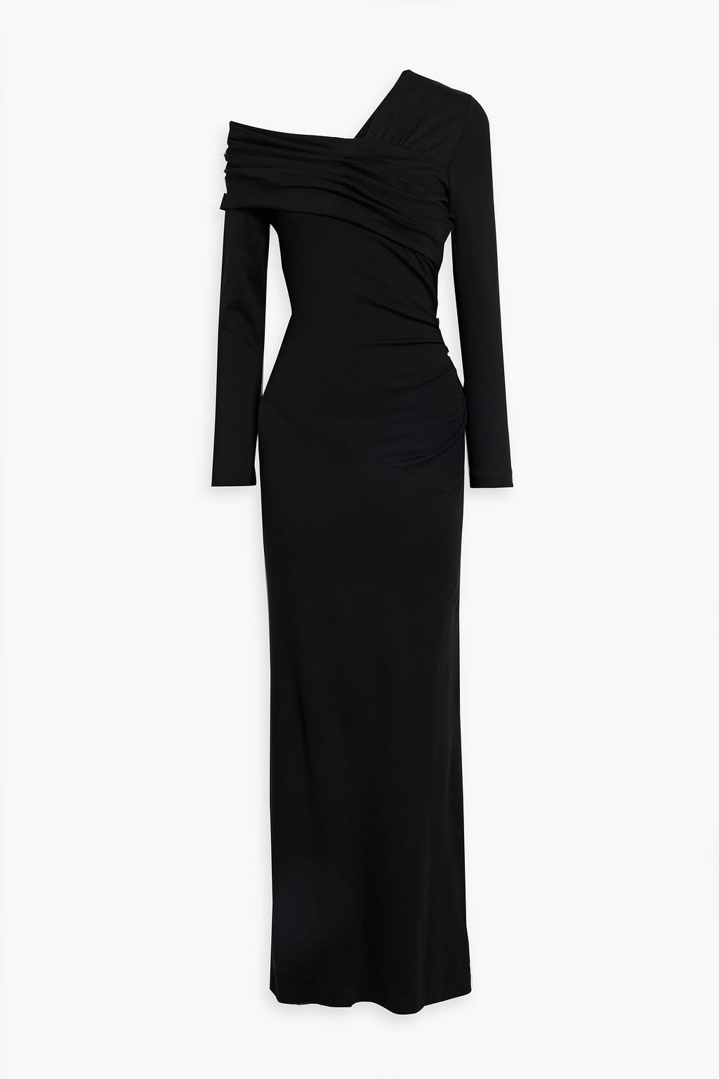 DIANE VON FURSTENBERG Dolores one-shoulder stretch-jersey maxi dress ...