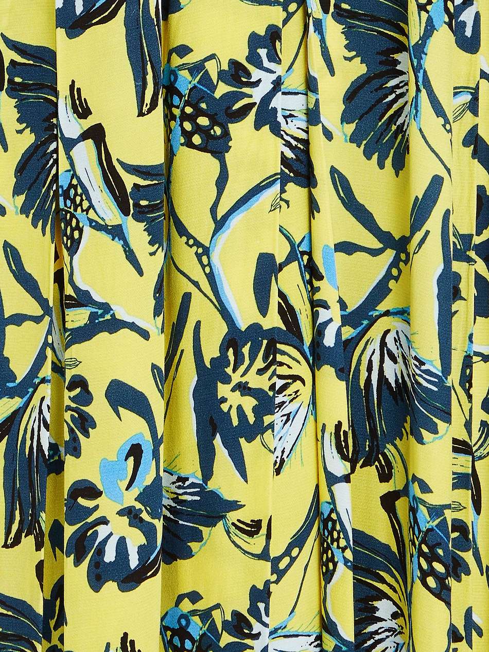 anjali floral-print crepe de chine midi dress